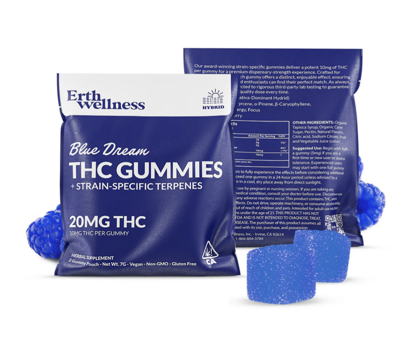 Erth Wellness 2ct Gummies / Blue Dream